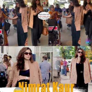 Nimrat Kaur’s shocking Fights with an Old Lady push3d her At Airport amidst Aff@ir with Abhisekh