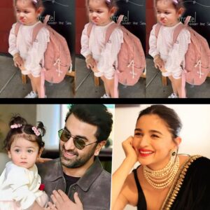 Raha Kapoor first day in pre school enjoy Alot with Papa Ranbir Kapoor and Mummy Alia together