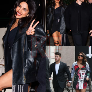 Priyanka Chopra Wore a Black Minidress With Knee-High Boots for a Date With Nick Jonas|KF